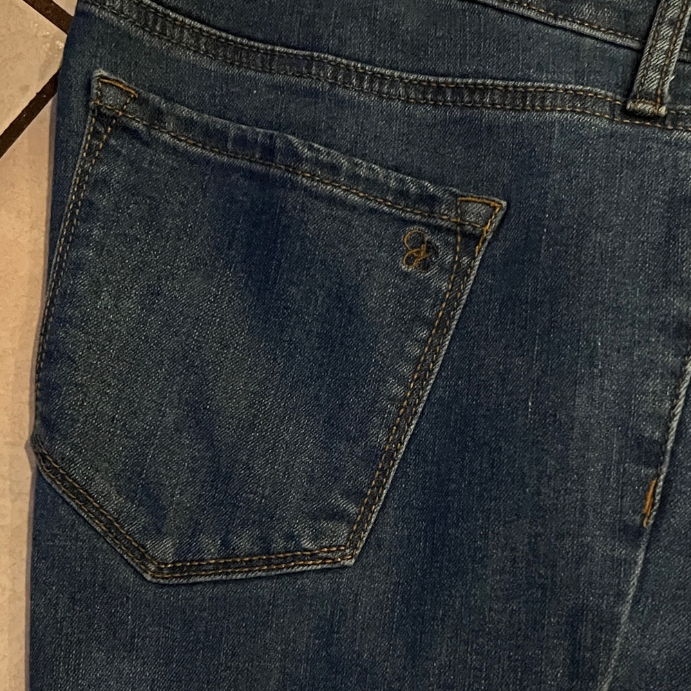 Classic High-Rise Indigo Slim Straight Jeans